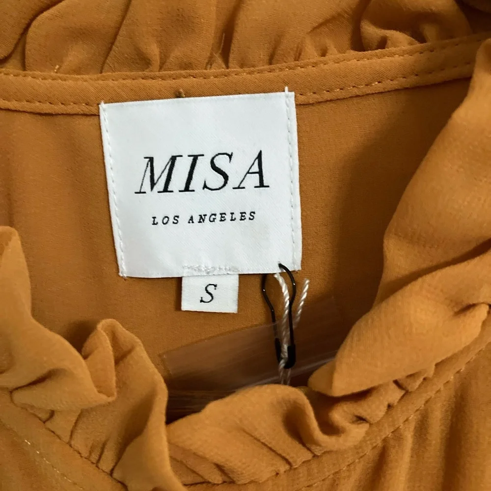 ✨HostPick✨Misa Los Angeles/Jacinda ruffle top/ Size S/New with tags - Picture 2 of 8